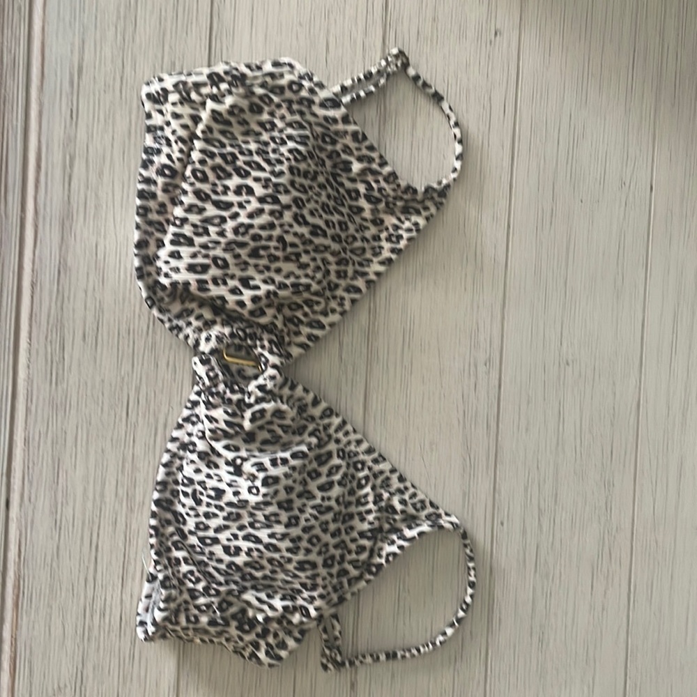 cheetah print bikini top